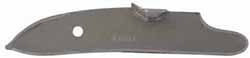 Lock plate, wax cast steel, 5.8" x .98", as cast with A. TVLLE marking